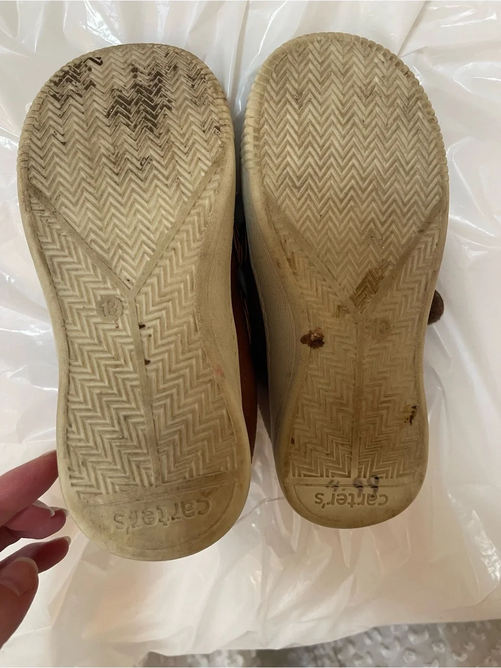 Carter's Brown Floral Strap Sneakers for Kids